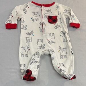 Indigo - Reindeer Print Kids One Piece Sleeper/Footie